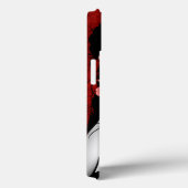 デッド砂糖の日スカルガール – 深いレッド Case-Mate iPhoneケース (裏面 / 右)