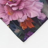 デッド・シュガースカルフローラ骨格 フリースブランケット (角)