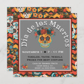 デッド・シュガー・スカルの日 招待状 (正面/裏面)