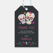 デッド・シュガー・スカル誕生日メッセージカード ギフトタグ (正面)