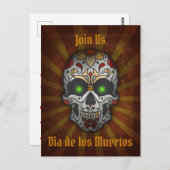 デッド・シュガー・スカル | ハロウィン葉書 ポストカード (正面/裏面)