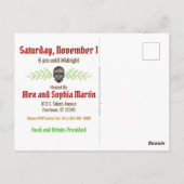 デッド・シュガー・スカル | ハロウィン葉書 ポストカード (裏面)