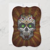 デッド・シュガー・スカル |ハロウィーン 招待状 (正面)