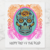 デッド・シュガー・スカル・パーティー・ワインラベルの日 ワインラベル (シングルラベル)