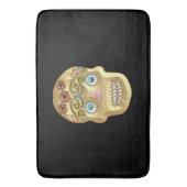 デッド・シュガー・スカル（ブロンド） バスマット (正面縦)