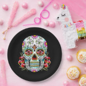 デッド・スカル ペーパープレート (パーティー)