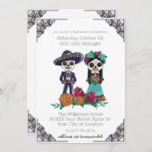 デッド・スケルトンハローウィンパーティ 招待状 (正面/裏面)