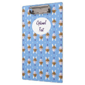 デッパーかわいい白うさぎ クリップボード (左)