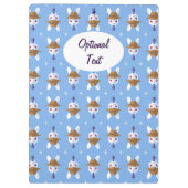 デッパーかわいい白うさぎ クリップボード (裏面)