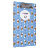 デッパーかわいい白うさぎ クリップボード (右)