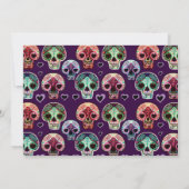 デッモダンドフィエスタ招待状ピンクブラック 招待状 (裏面)