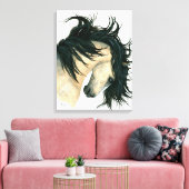 デッ威厳のあるプドバックスキンホースキャンバスby Bihrle キャンバスプリント (インサイチュ (リビング))