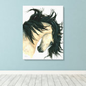 デッ威厳のあるプドバックスキンホースキャンバスby Bihrle キャンバスプリント (インサイチュ (ウッドフロア))