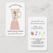 デトックスフレッシュフルーツ飲料ブレンダー 名刺 (正面/裏面)