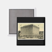 デトロイターホテルウッドワードアヴェ,ミシガン マグネット (正面/裏面)