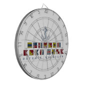 デトロイトからの挨拶 ダーツボード (正面左)