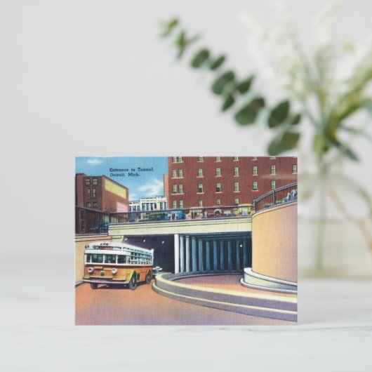 デトロイトからウィンザートンネル ポストカード (スタンド正面)