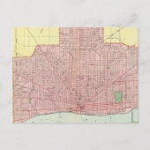 デトロイトとその周辺 ポストカード (正面)