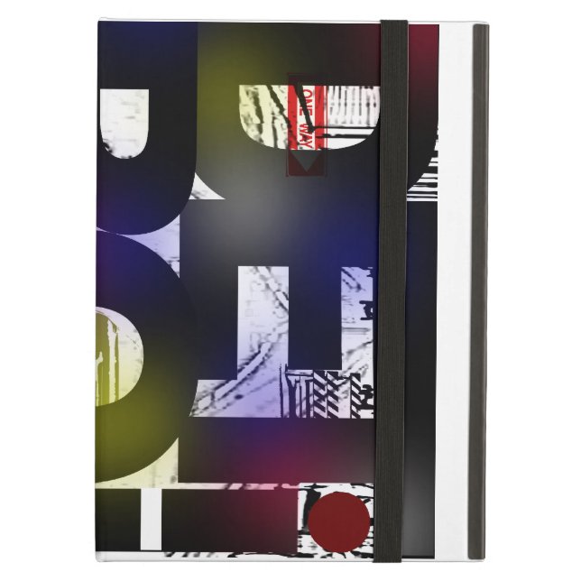 デトロイトのモーター都市 iPad AIRケース (正面(閉時))