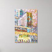 デトロイトの命が繋がっている キャンバスプリント (正面)