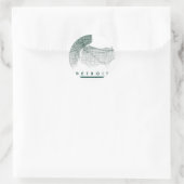 デトロイトの地図シール ラウンドシール (バッグ)