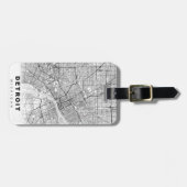 デトロイトの地図 ラゲッジタグ (正面横)