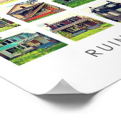 デトロイトの廃墟のポスター – 廃墟の家 ポスター (角)