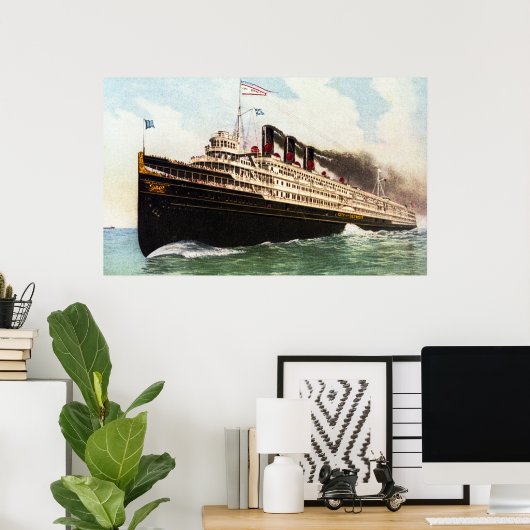 デトロイトの旅客ライナー ポスター (ホームオフィス)