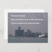 デトロイトへようこそ ポストカード (正面/裏面)