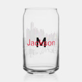 デトロイトをモノグラムで落書きする ガラス缶 (裏面)