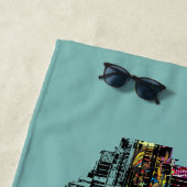 デトロイトを落書きにする ビーチタオル (インサイチュ)