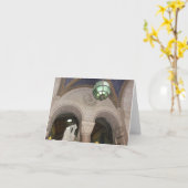 デトロイトアーキテクチャ – ブール建物ノートカード カード (黄色い花)