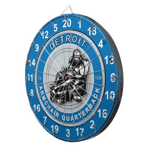 デトロイトアームチェアクォーターバックサッカーダーツボード ダーツボード (正面右)