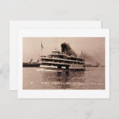 デトロイトウィンザーアンドベルアイルフェリー – ルイペシャ ポストカード (正面/裏面)