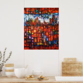 デトロイトオンマイマインドIVキャンバス印刷 ポスター (キッチン)