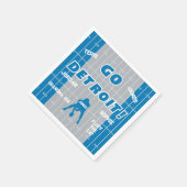 デトロイトサッカーファミリーペーパーナプキン スタンダードカクテルナプキン (角)