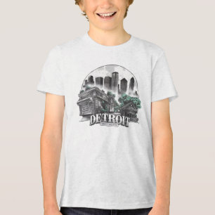デトロイトシティミシガンUSA トライブレンドTシャツ