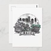 デトロイトシティミシガンUSA ポストカード (正面/裏面)