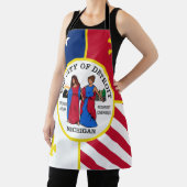 デトロイトシティ国旗のエプロン エプロン (インサイチュ)