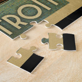 デトロイトジグソーパズルミシガンヴィンテージトラベル ジグソーパズル (側面)