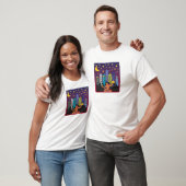 デトロイトスカイラインのメガ色 Tシャツ (ユニセックス)