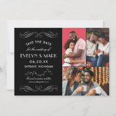 デトロイトスカイラインアールデコフォトコラージ結婚ズ セーブザデート (正面)