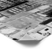 デトロイトスカイラインネガティブポスター ポスター (角)