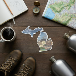 デトロイトスカイラインミシガンステッカー シール