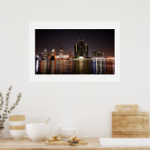 デトロイトスカイライン ポスター (キッチン)