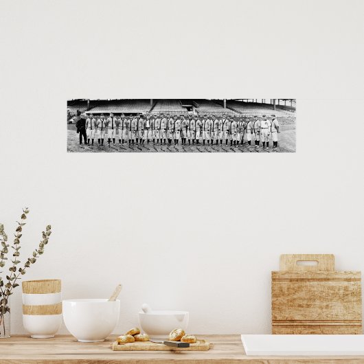 デトロイトタイガース1909ヴィンテージ野球 ポスター (キッチン)