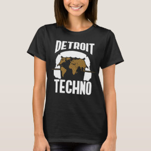 デトロイトテクノハウスミュージックフェスティバルシンポップEDM D Tシャツ