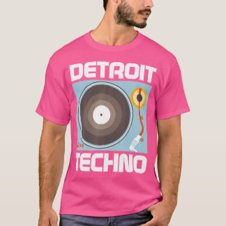 デトロイトテクノハウスミュージックフェスティバルレコードEdm Dj Tシャツ