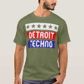 デトロイトテクノハウスミュージックフェスティバルUSA EDM Tシャツ (正面)