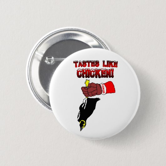 デトロイトデッドペンギンのボタン 缶バッジ (正面&裏面)